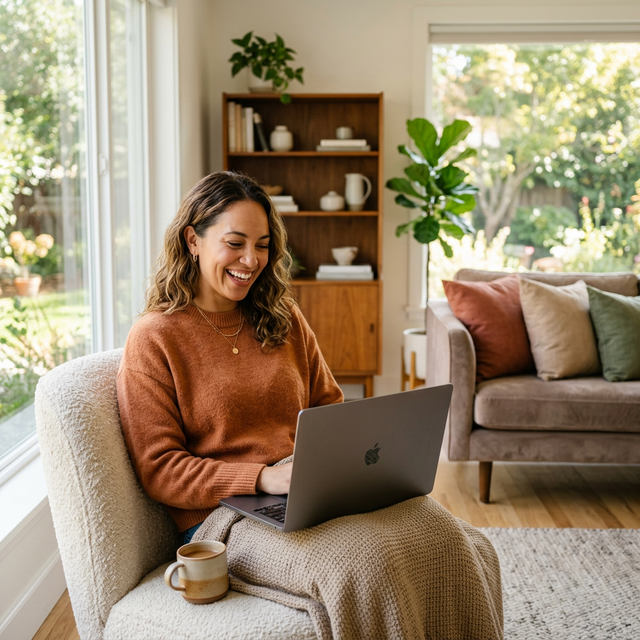 Person saving on internet bills